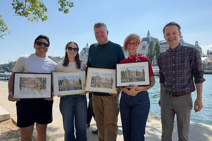 Wassermalfarbe-Workshop in Paris – Signature Edition — Foto 4