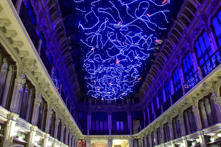 Visite à pied des Luci d'Artista avec Bicerin à Turin
