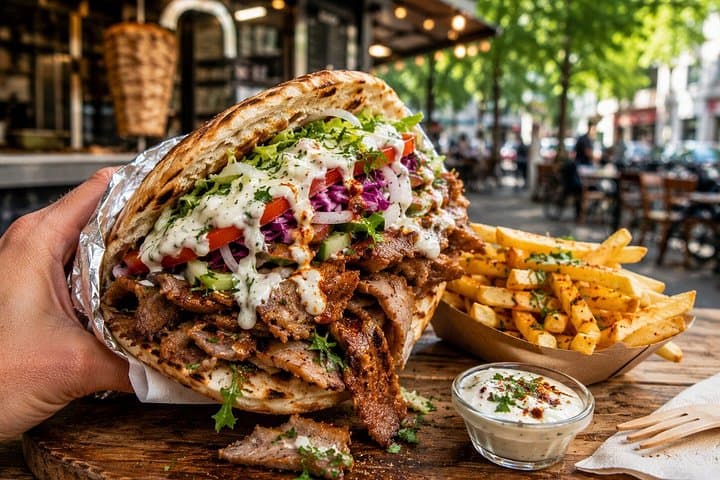 Tour a piedi del cibo di strada vegetariano in autunno a Berlino — foto 2