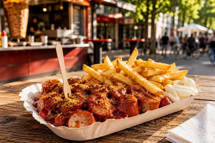Tour a piedi del cibo di strada vegetariano in autunno a Berlino — foto 5