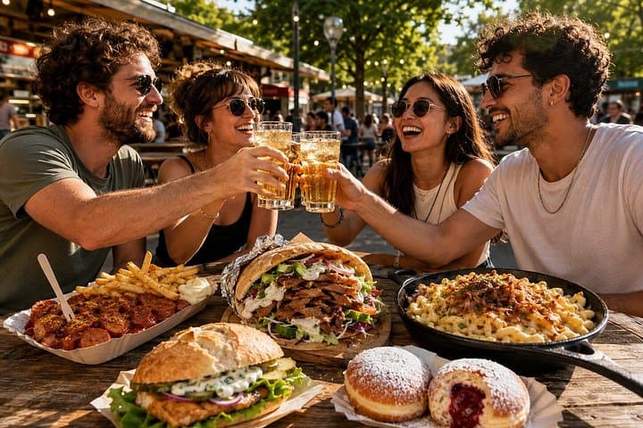Tour a piedi del cibo di strada vegetariano in autunno a Berlino — foto 3