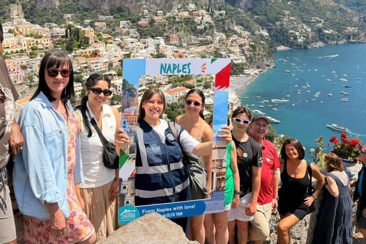 De Naples, petit groupe Sorrento Positano & Amalfi avec tour en bateau
