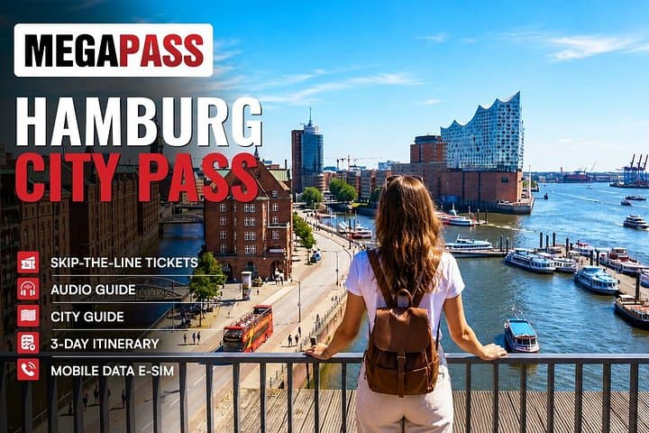 Amburgo: Bus Hop-On Hop-Off, Crociera nel Porto e Tour Audio