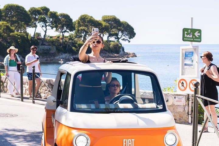 Retro Elektrischer Topolino Ausflug an der Côte d'Azur — Foto 4