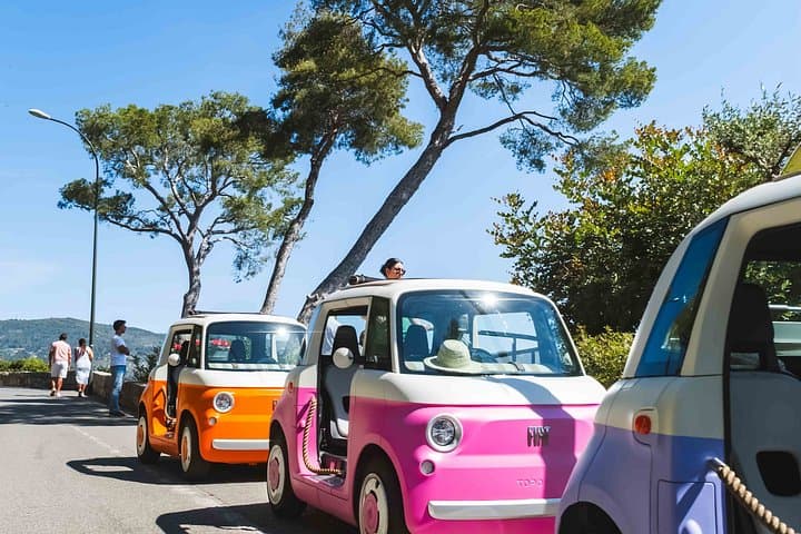 Retro Elektrischer Topolino Ausflug an der Côte d'Azur