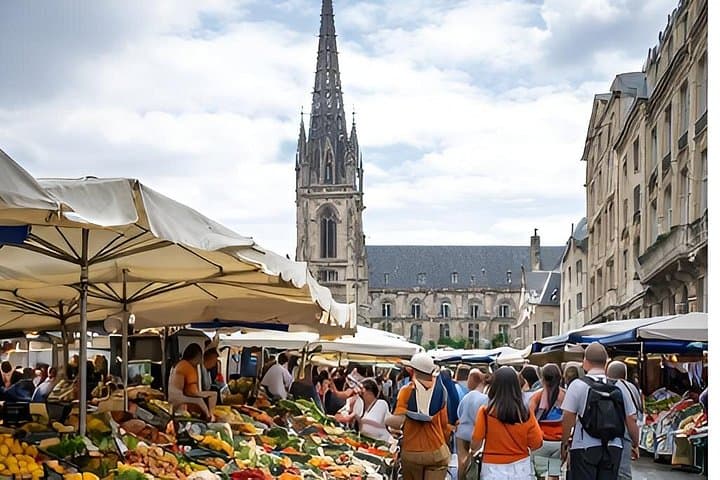 Bordeaux Altstadt & Markt Food Tour mit Weinprobe