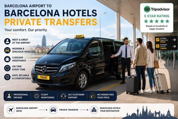 Trasferimenti Privati dall'Aeroporto di Barcellona agli Hotel di Barcellona — foto 2