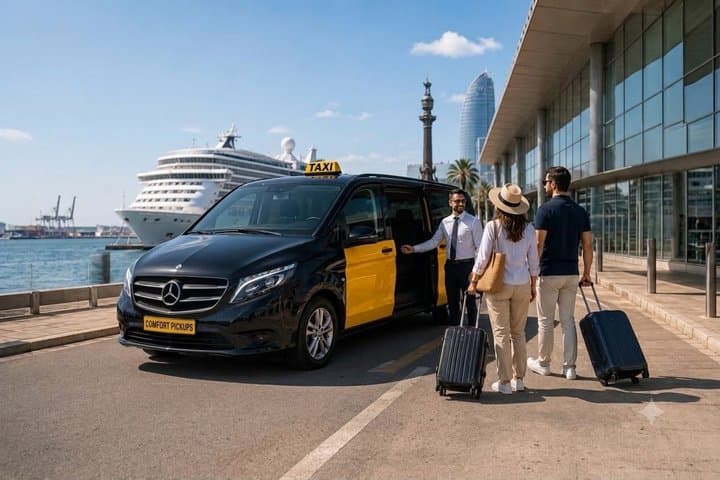 Private Transfers vom Kreuzfahrthafen Barcelona (zum Flughafen / Hotel)