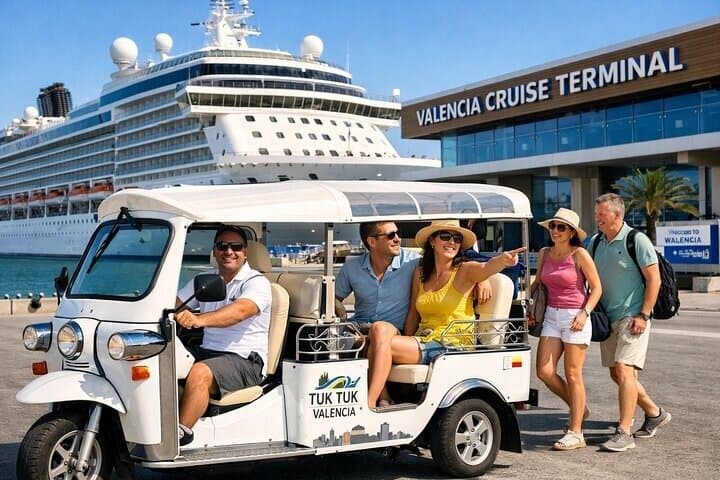 Valencia für Kreuzfahrer Tour im Tuk Tuk 2 Stunden