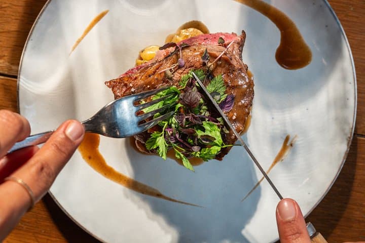 Französische Gourmetküche: Abendessen und Weinbegleitung — Foto 2