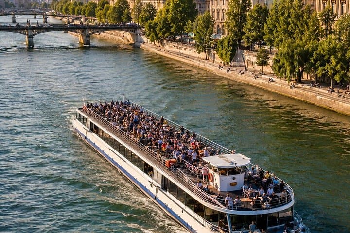 Abendlich Lichter Kreuzfahrt in Paris — Foto 5