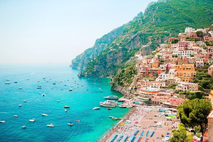 Da Roma: Pompei, Amalfi e scelta tra Positano o Sorrento