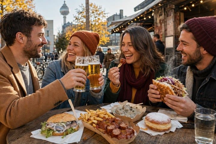 Tour a piedi del cibo di strada autunnale di Berlino