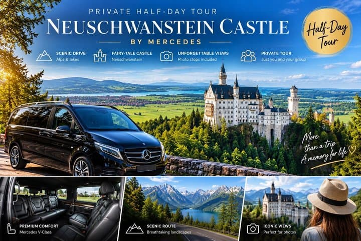 Neuschwanstein Schloss – Private Halbtagesausflug mit Mercedes